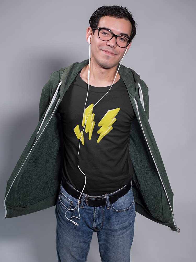 Men's Lightning Thunder Bolts Graphic T-Shirt - Stylish Casual Tee for Everyday Wear & Street Fashion