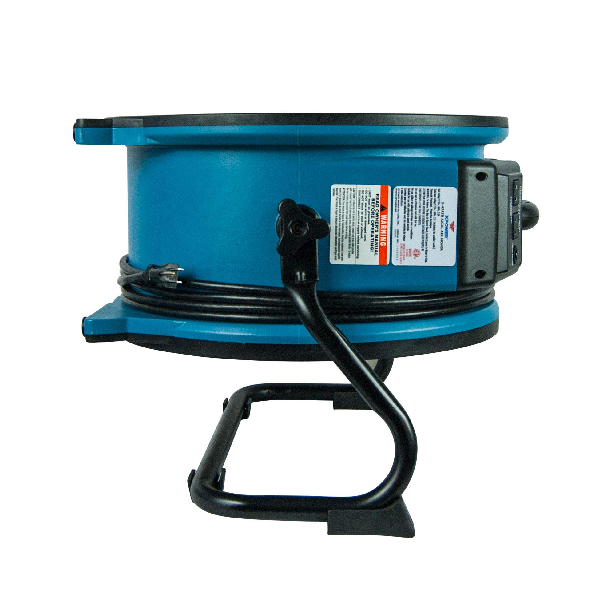 XPOWER X-47ATR 1/3 HP Commercial Grade Axial Air Mover Fan with Variable Speed Control & 3-Hour Timer - Blue (28 Pack) - Ideal for Water Damage Restoration, Construction Drying, and Industrial Ventilation