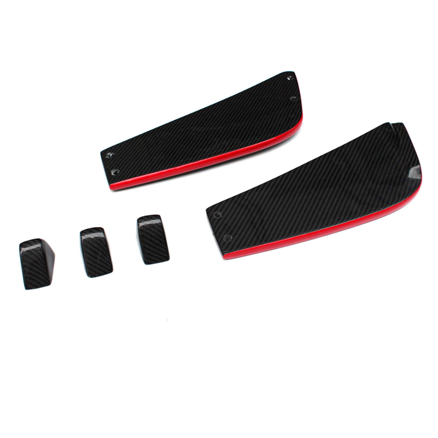 Carbon Fiber Rear Diffuser Lip Spoiler for Mercedes Benz CLA Class W117 & CLA45 AMG (2013-2016) - Red Line Trim, Sporty Upgrade for Enhanced Aerodynamics & Styling - Perfect for Car Enthusiasts & Track Day Performance