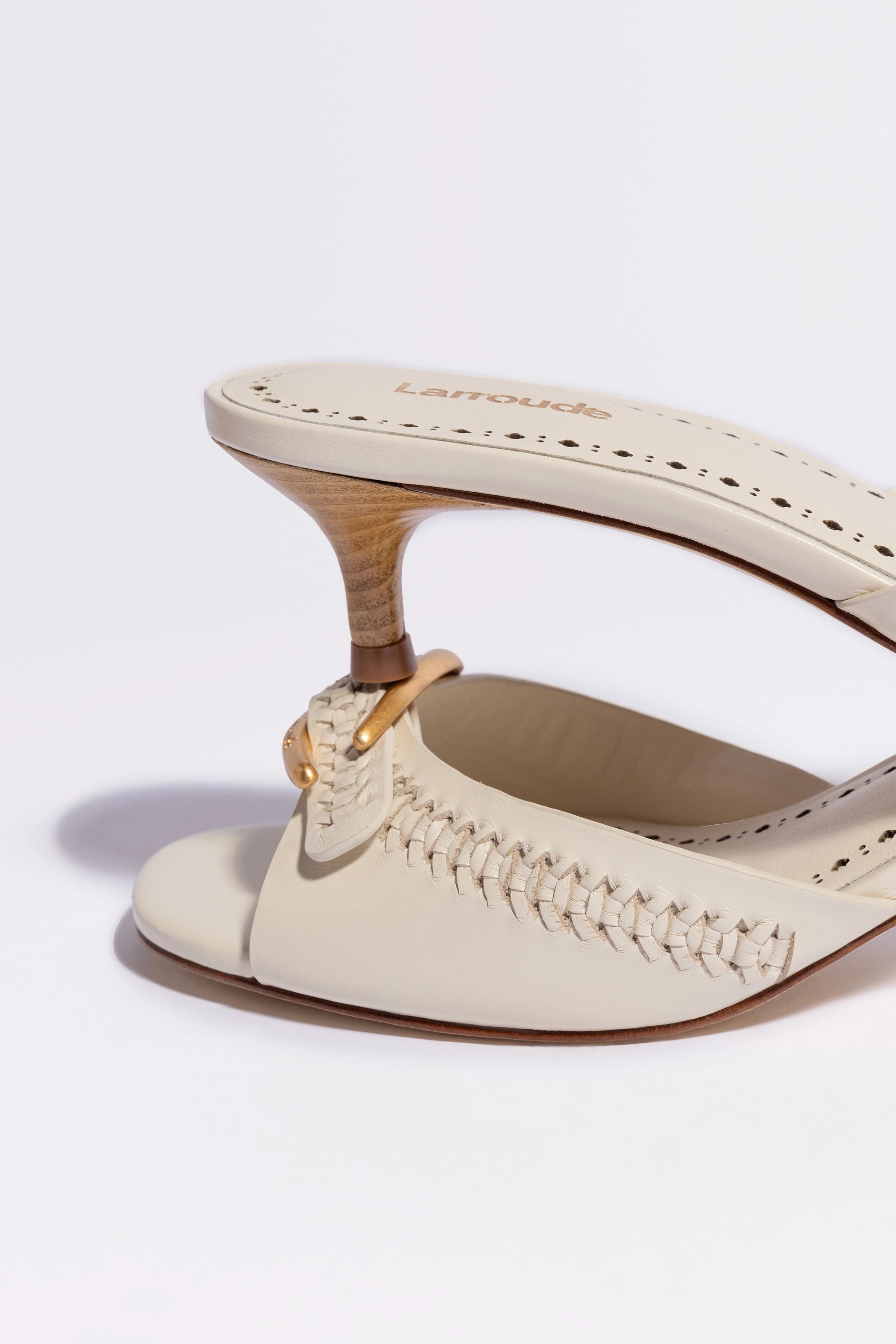 Verona Mule Women's Slip-On Shoes in Genuine Ivory Leather - Comfortable & Stylish for Casual Wear, Office, and Summer Outings