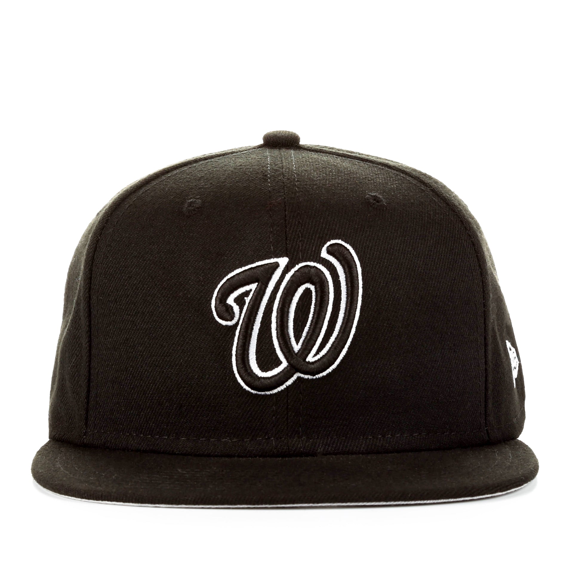New Era 9Fifty League Basic Snapback Hat - Washington Nationals Black Adjustable Baseball Cap for Men & Women - Perfect for Baseball Games, Streetwear Fashion & Sports Fans