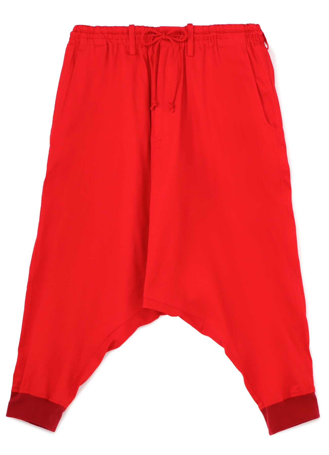 Stylish Cotton Twill Hem Rib Balloon Saruel Pants for Women - Comfortable & Trendy Casual Wear for Outings, Travel, and Everyday Fashion