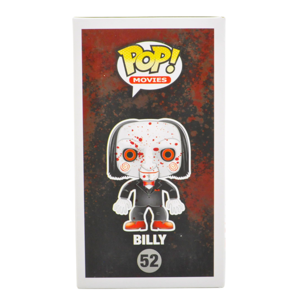 Funko Pop! Billy Glow in The Dark Bloody Exclusive Action Figure - Saw Movie Collectible for Horror Fans - Perfect for Display & Gifts