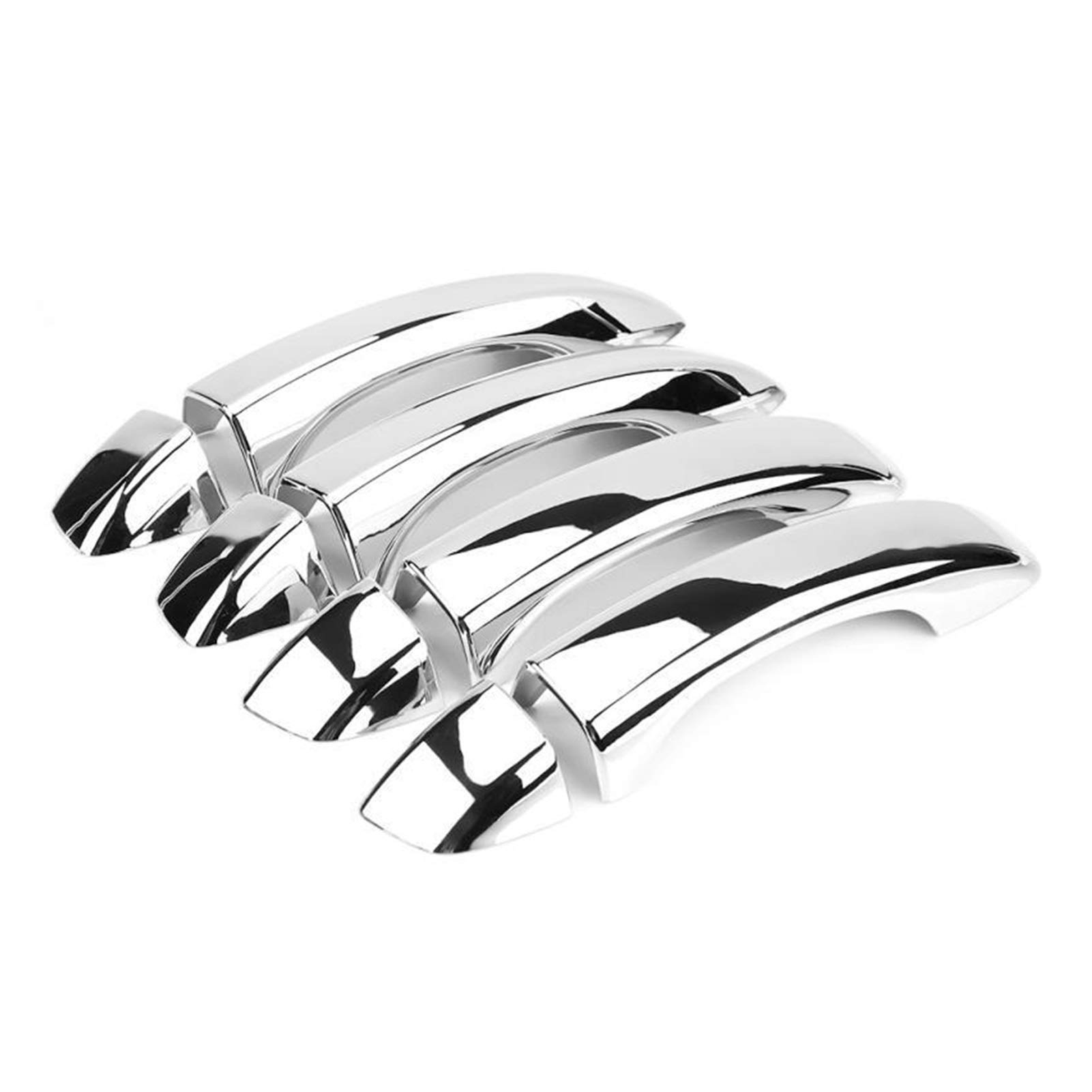 Premium 8-Piece Silver Chrome Car Side Door Handle Covers for MG ZS SUV (2018-2019) - Exterior Car Accessories for Enhanced Style & Protection | Perfect for Daily Commutes, Road Trips & Vehicle Customization
