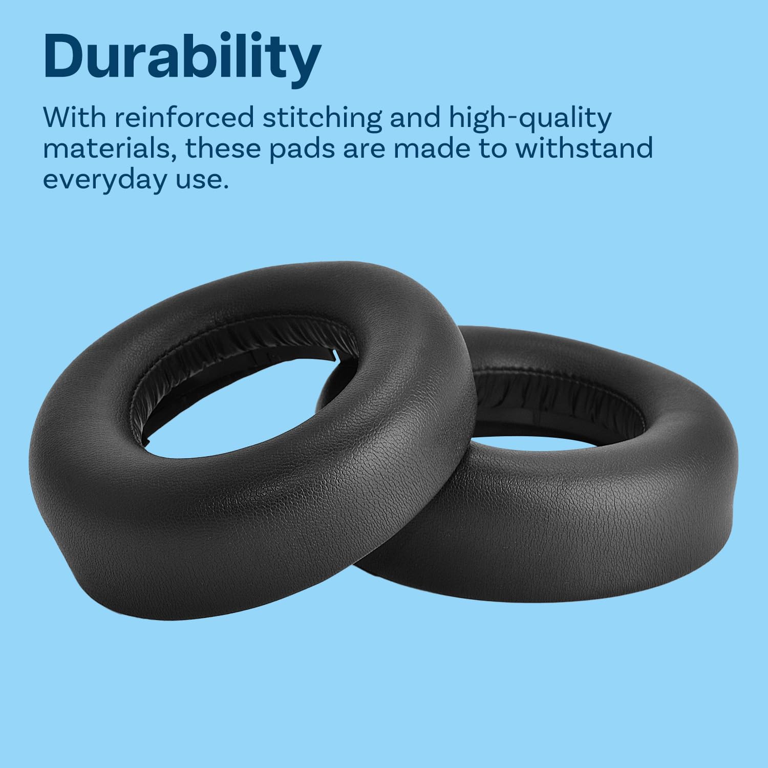PS5 3D Pulse Wireless Headset Ear Cushions - Black Replacement Pads for Gaming Comfort