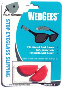 Red Molded Dual Fit Eyeglass Retainer - Anti-Slip Glasses Strap for Sports & Reading | Secure Fit for Active Lifestyles