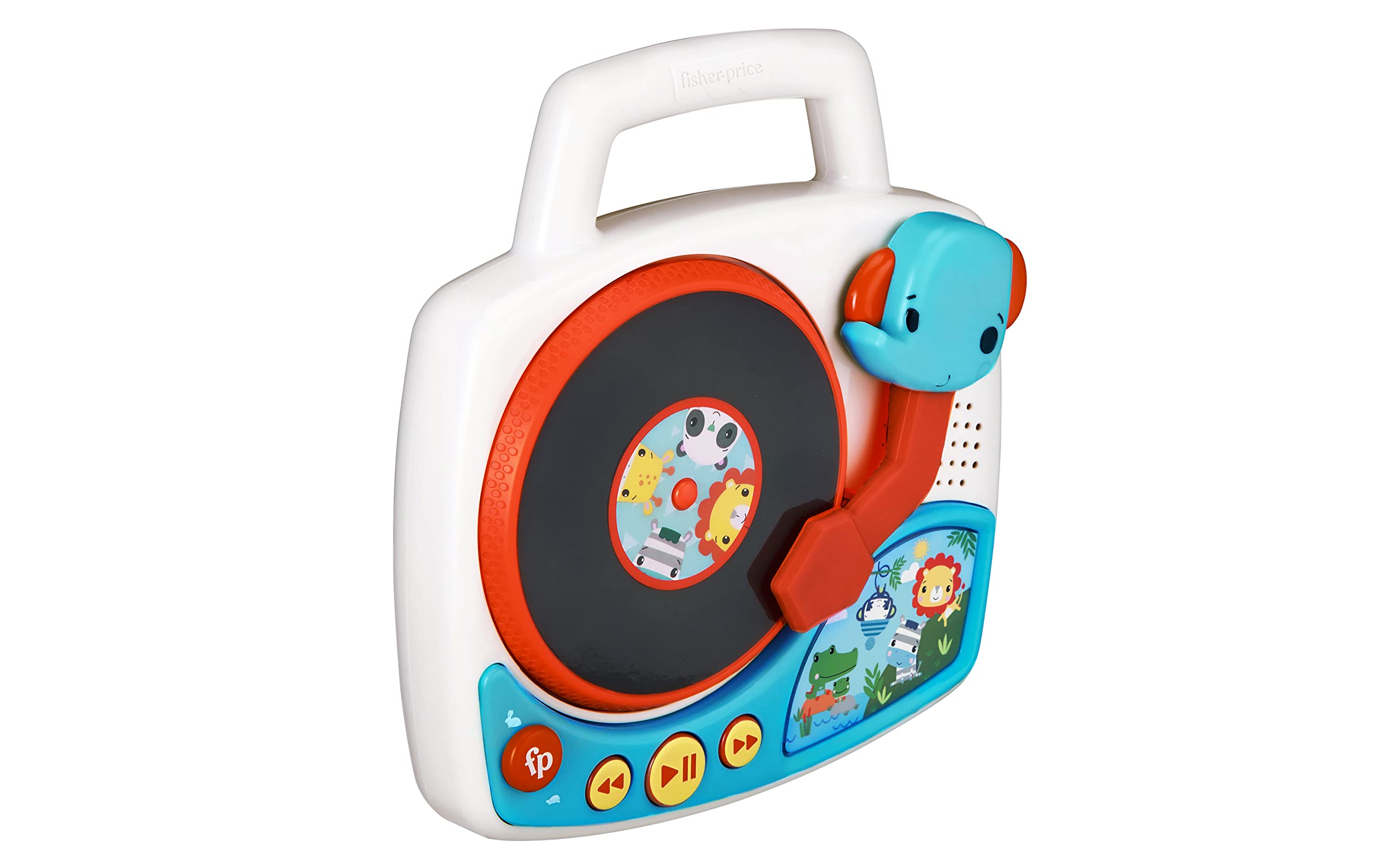 Fisher-Price eKids Toy Turntable for Toddlers - Interactive Music Player with Built-in Nursery Rhymes & Sound Effects - Perfect for Pretend Play, Early Learning & Music Discovery