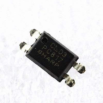 100pcs EL817S PC817 SOP-4 SMD Optocoupler IC - High Speed Phototransistor Coupler for Circuit Isolation (Ideal for Power Supplies, Industrial Controls & Automation Systems)