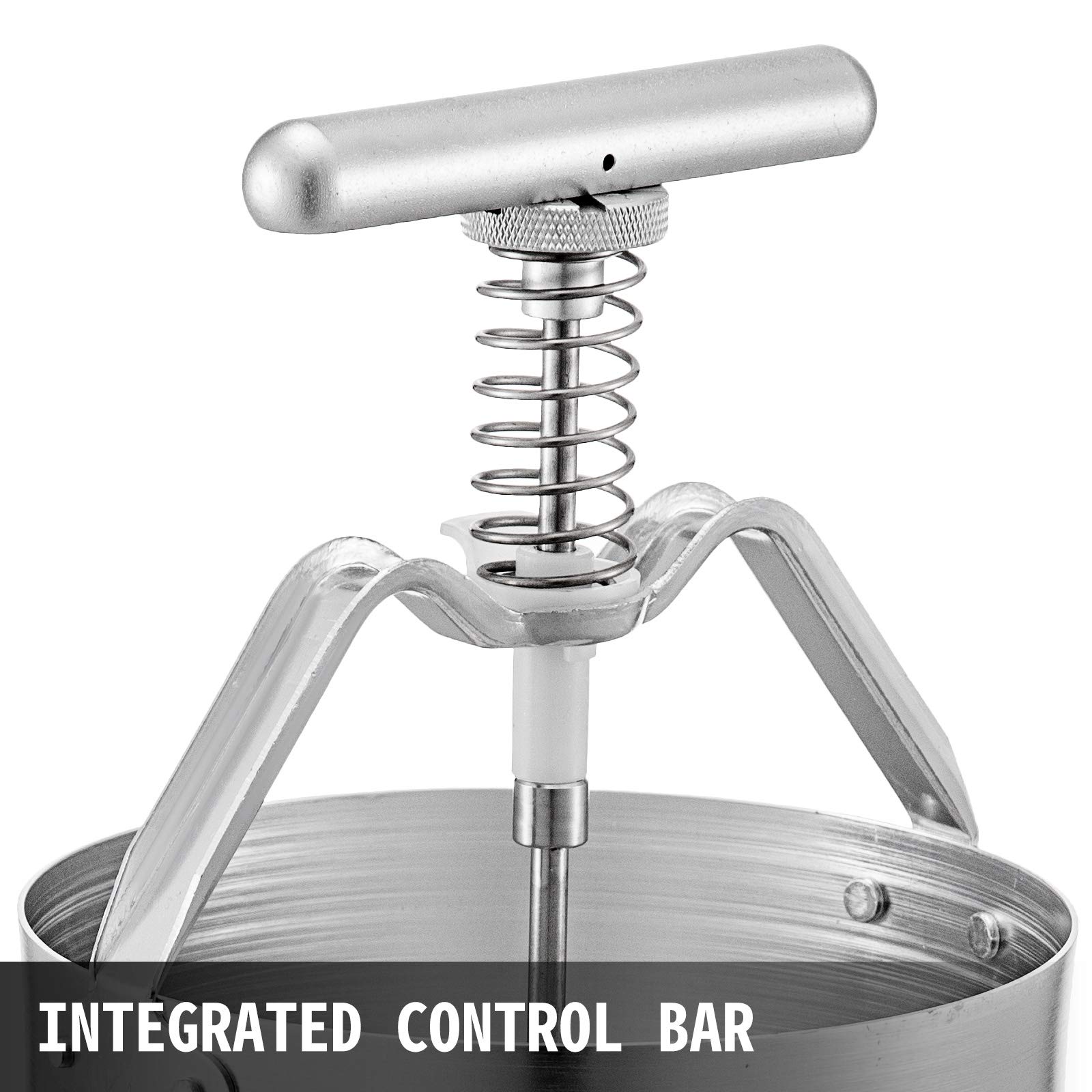 VBENLEM 5L Donut Depositor - Manual Donut Dropper Hopper with 6 Adjustable Thickness Settings, Food-Grade Aluminum Donut Batter Dispenser with Stand for Home Bakeries & Commercial Kitchens - Perfect for Making Uniform Donuts, Pancakes & Muffins