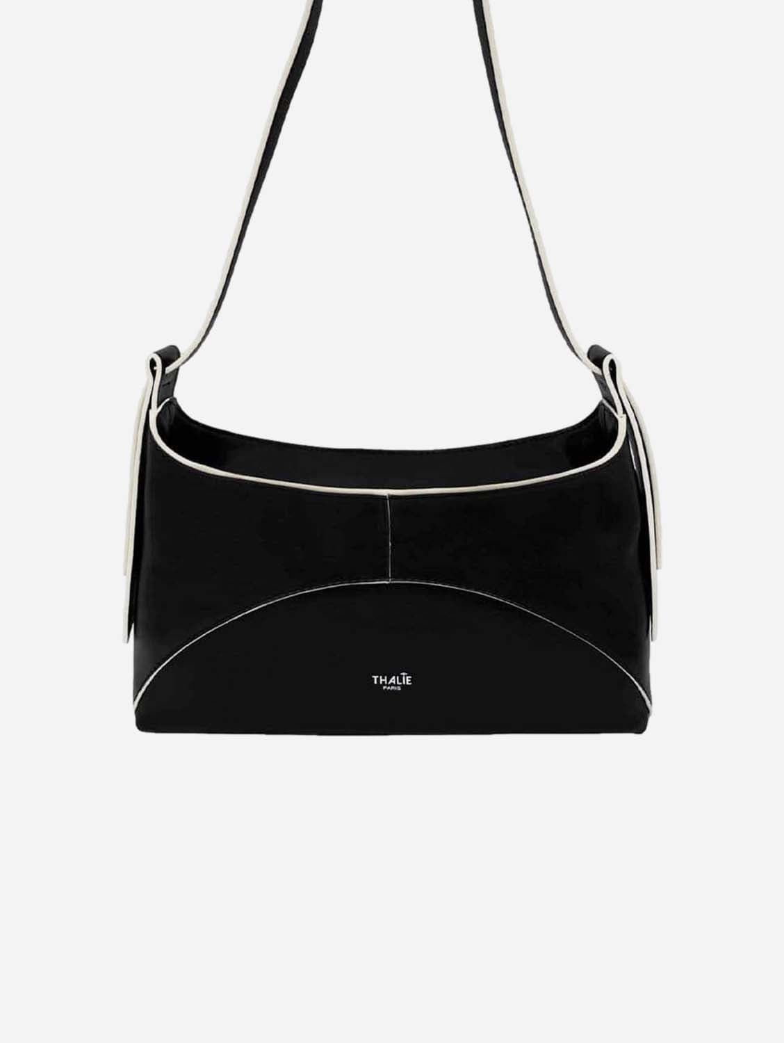 Ambre Desserto® Vegan Cactus Leather Baguette Bag - Black | Eco-Friendly Handbag for Women, Sustainable Fashion Accessory for Work & Evening Out