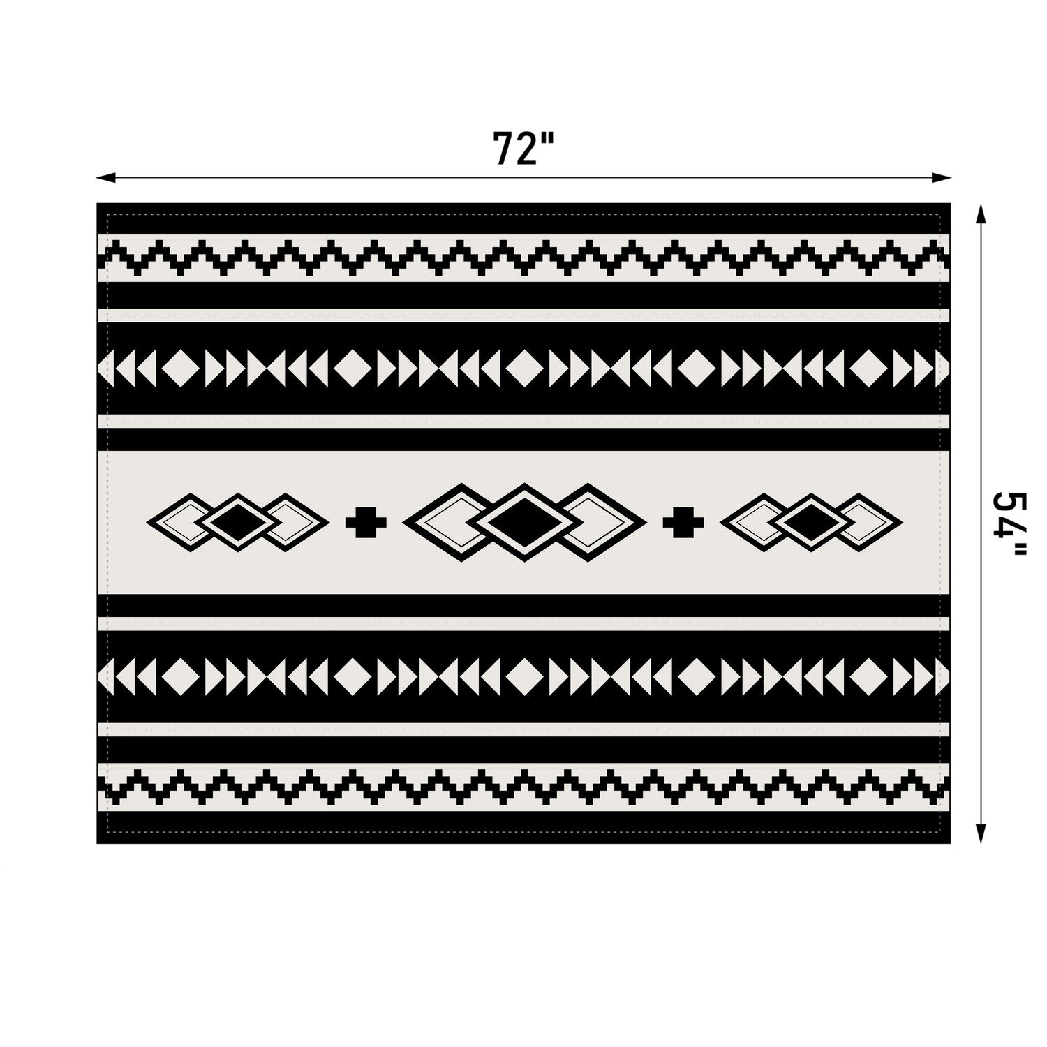 Southwestern Boho Tablecloth - Stylish Polyester Table Cover for Dining, Kitchen, and Outdoor Picnics