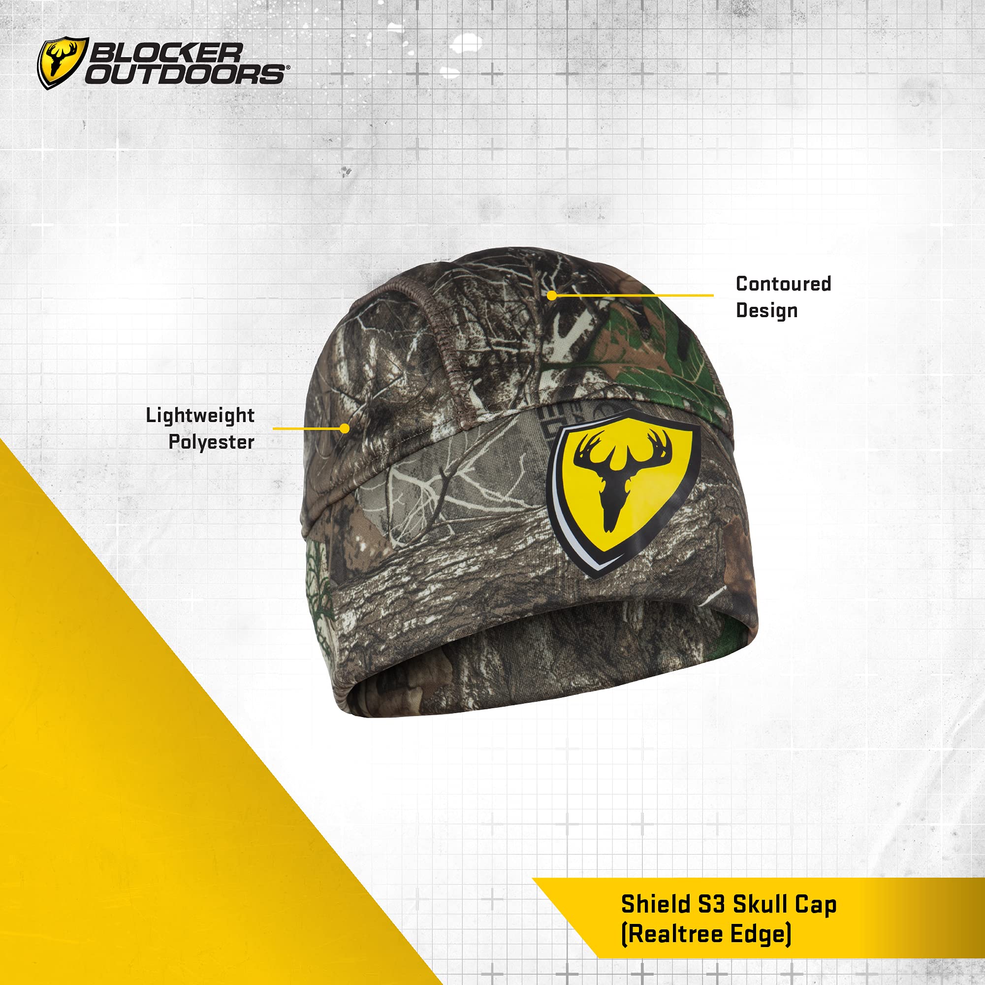 SCENTBLOCKER Shield Series S3 Midweight Camo Skull Cap - Odor Control Hunting Beanie for Men - Perfect for Deer Hunting & Cold Weather Outdoor Activities