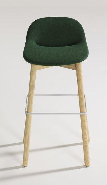 Artifort Beso Wooden Leg Stool - Modern Wooden Stool for Living Room, Bedroom & Office - Perfect for Seating, Footrest & Home Decor