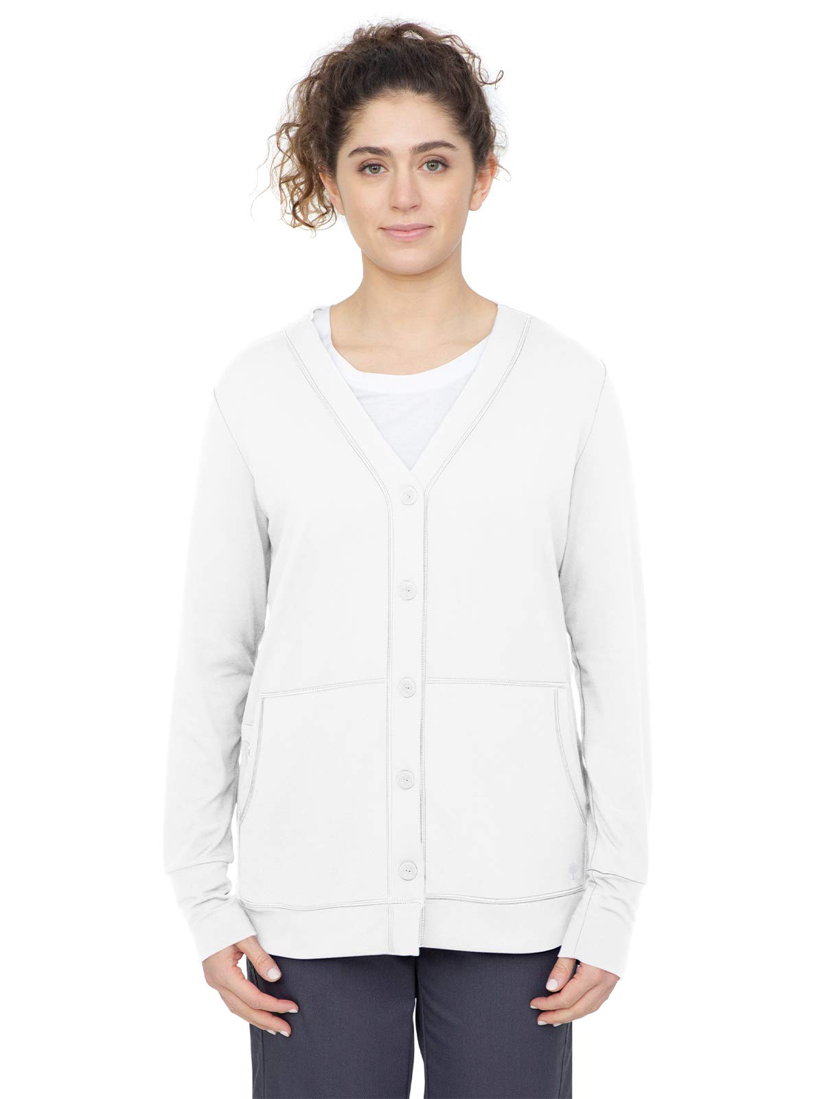 Healing Hands Women's 5077 Becca Medical Scrub Jacket - Button Front Cardigan for Nurses & Healthcare Professionals | Perfect for Hospitals, Clinics & Medical Offices