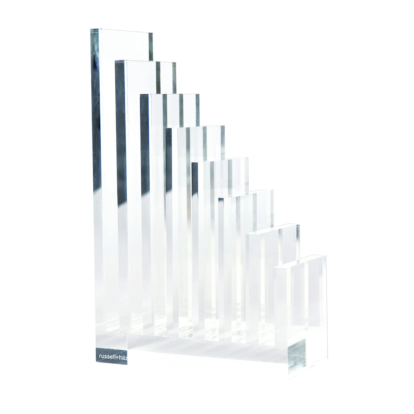 Russell+Hazel Acrylic Trendsetter Bundle - Stylish Office Organizers & Desk Supplies Set with Bloc Tray, Twin Bloc, Bookend for Home & Office Workspace Organization | Perfect for Modern Desks, Workstations & Gift Ideas