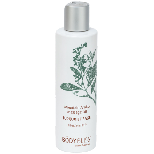 Organic Turquoise Sage Mountain Arnica Body Oil - Soothing Massage & Aromatherapy for Relaxation & Muscle Relief