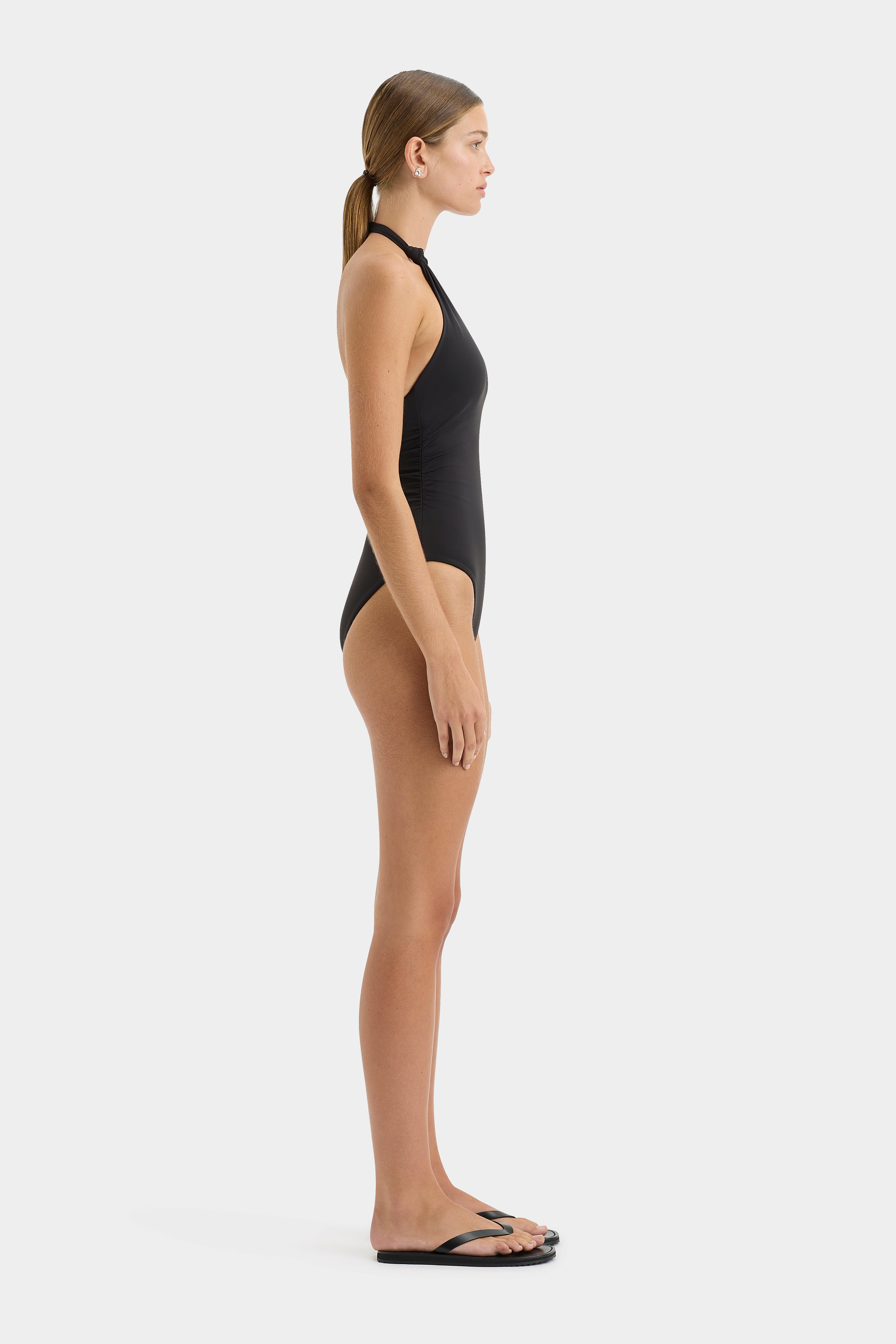 Clarita Knot One Piece Swimsuit - Sexy High Waisted Bikini Bottom & Halter Top for Women - Perfect for Beach, Pool, Vacation & Summer Outfits