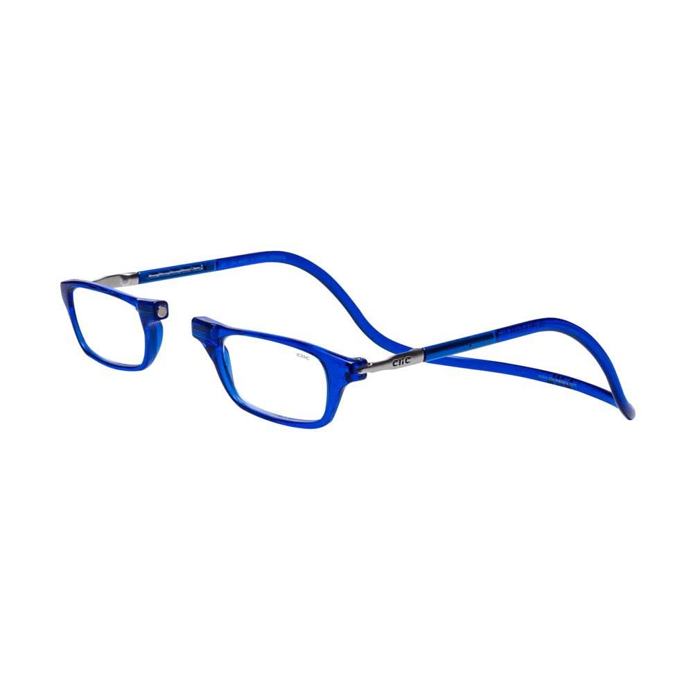 Clic Magnetic Reading Glasses with Replaceable Lenses - Adjustable Temples Computer Glasses for Men & Women (Small-Medium Size) - Perfect for Office Work, Reading Books & Screen Time