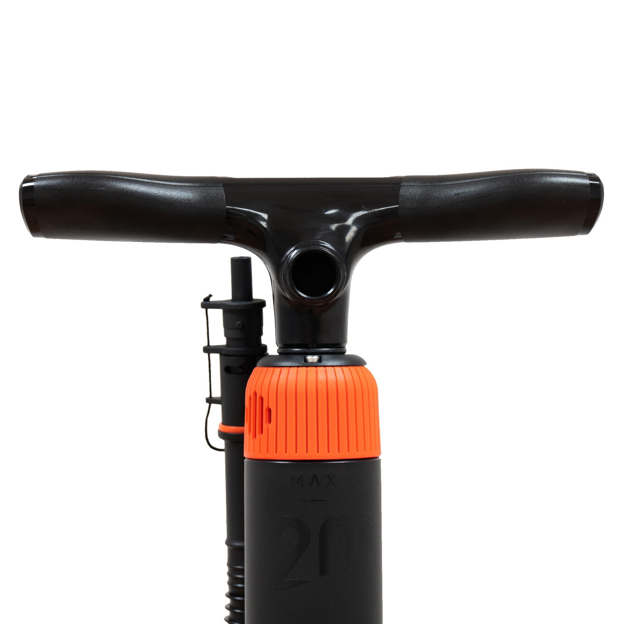 Dual Action High Pressure Hand Pump for Camping & Watersports (0-20 PSI) - Inflate Air Mattresses, Kayaks, and Pool Floats Easily