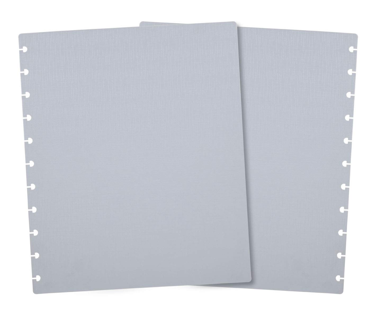 Talia Discbound Notebook Cover and Disc Set - 3-Pack Letter Size (Black, Blue, Gray) for Office, School & Planner Organization