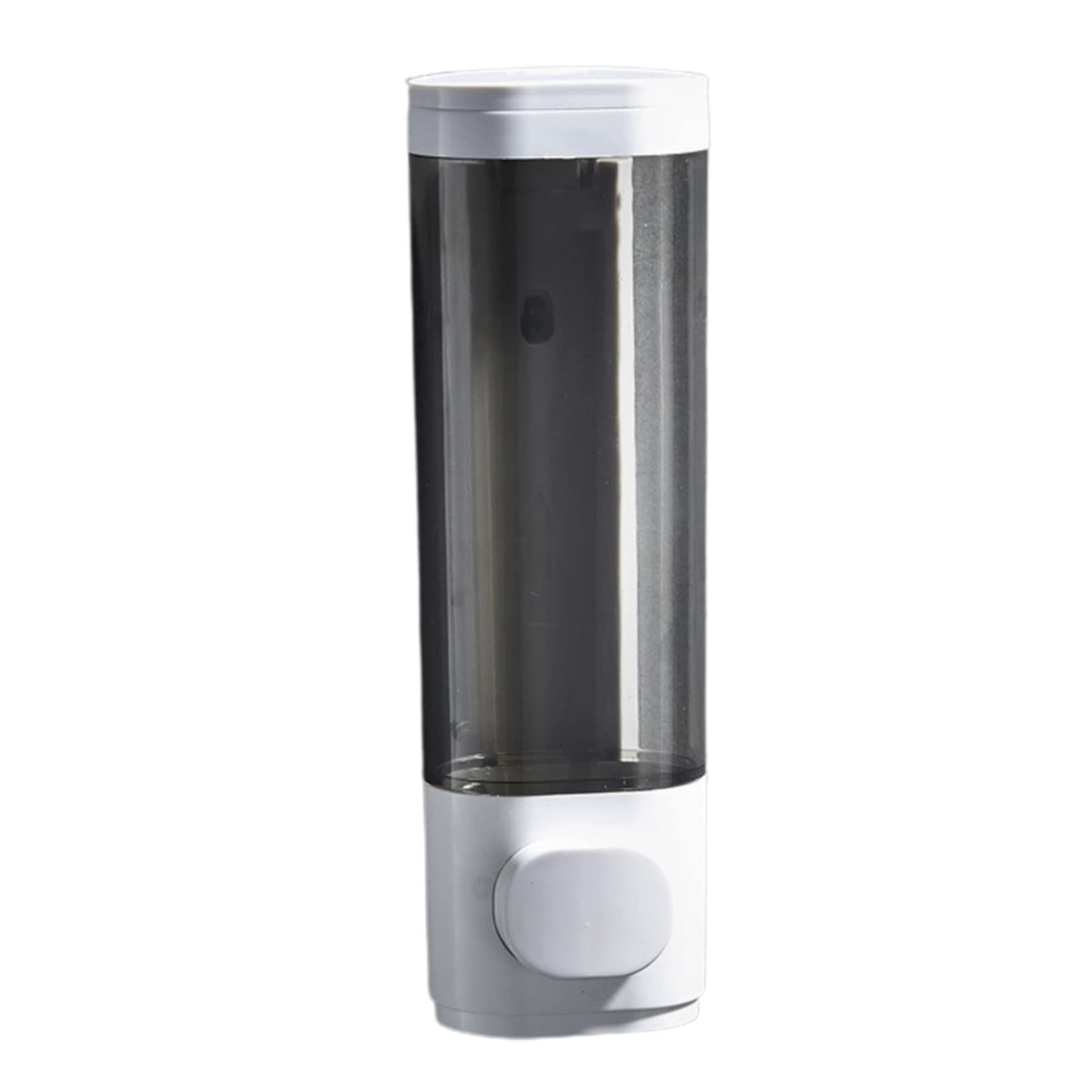 C-LARSS 300ml/600ml Wall Mounted Liquid Soap Dispenser - Manual Press Bottle, No Drilling Required, Strong Pump, Transparent Body Wash Container (White) - Perfect for Bathroom, Shower, Kitchen & Laundry Room