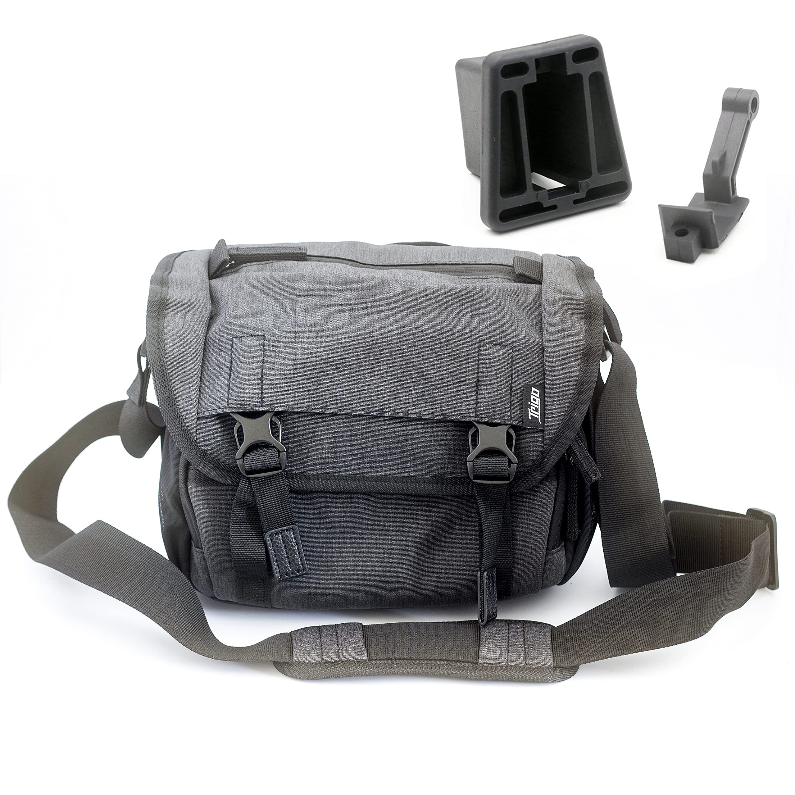 Brompton Mini Bag with Front Luggage Block - Small Black Camera/Battery Pouch (Ortlieb O Bag Alternative) | Perfect for Bicycle Commuting & Urban Travel Accessories