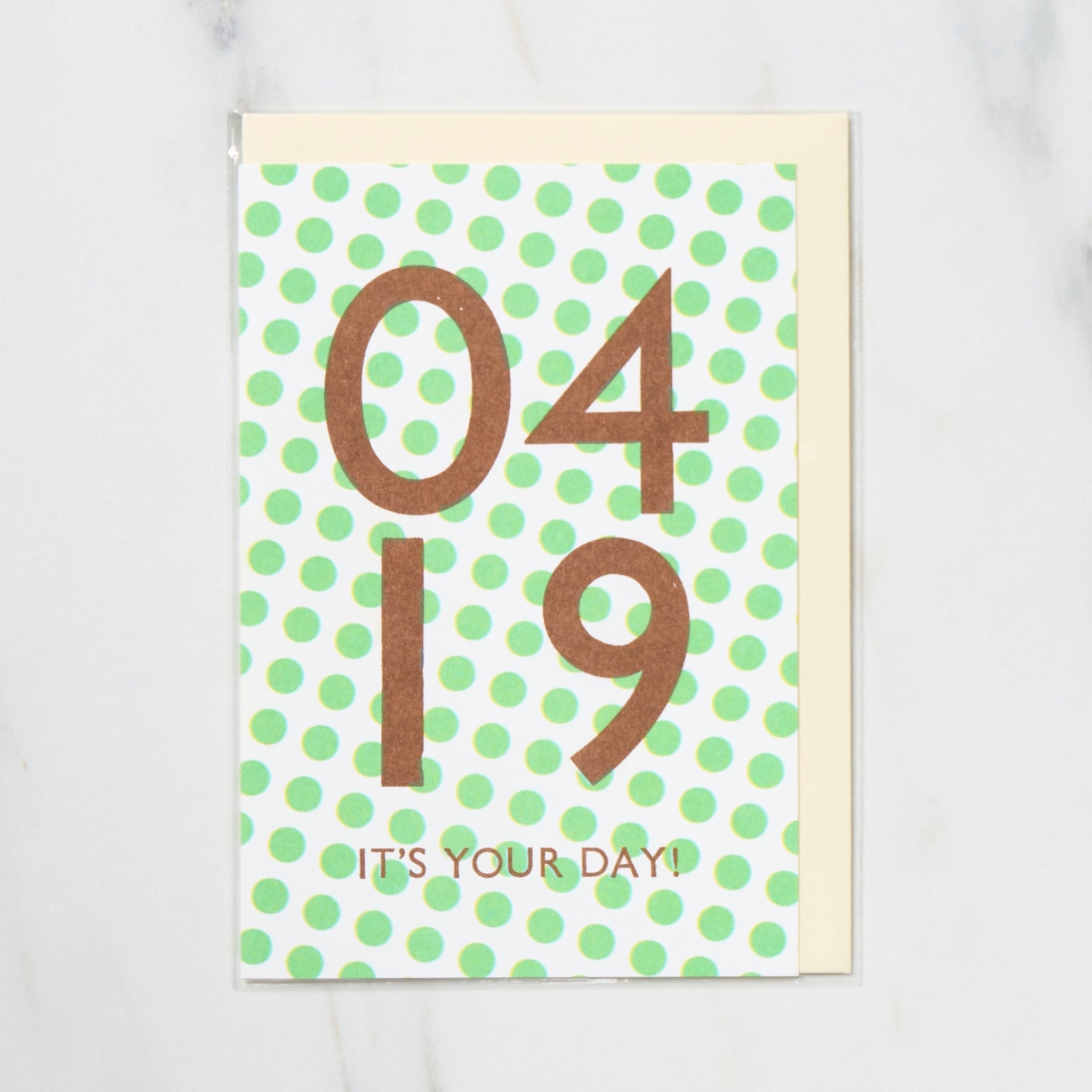 365 Find Your Day Card - April Edition | Premium Letterpress Greeting Card for Birthdays, Anniversaries & Special Occasions