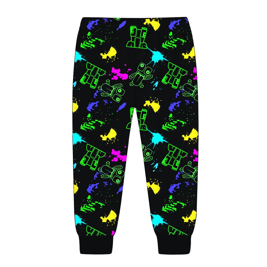 Boys' Cartoon Pajama Sets for Kids 5-13 Years - Soft Cotton Sleepwear with Fun Game Prints for Bedtime & Lounge Wear