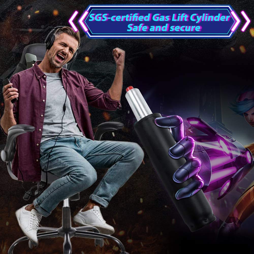 Ergonomic Gaming Chair with Massage - High Back PU Leather Office Racing Chair, Adjustable Swivel Computer Chair for Gamers & Professionals - Perfect for Esports, Home Office & Streaming Setup