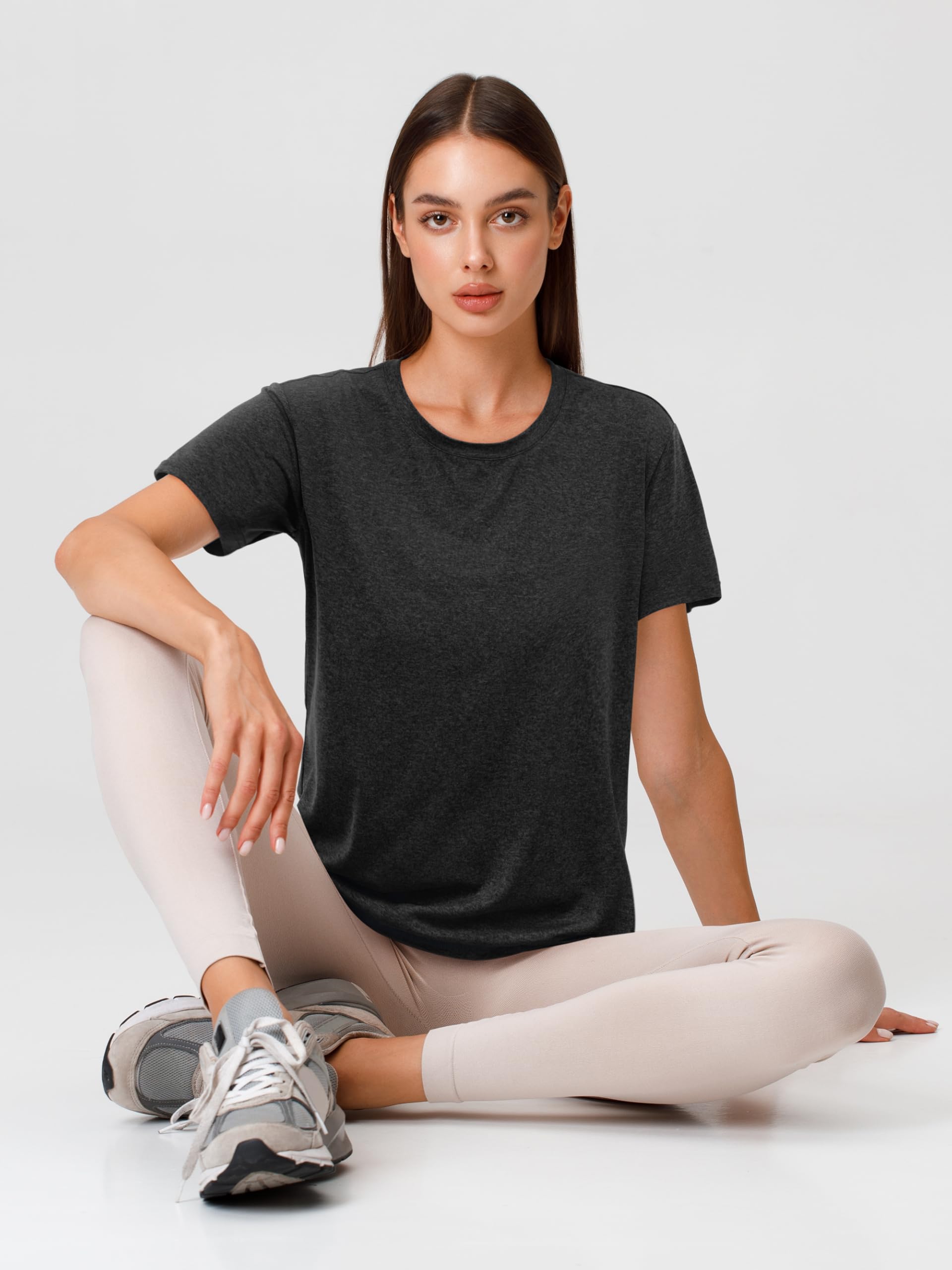 URATOT Women's Short Sleeve Moisture Wicking Athletic T-Shirt - Breathable Quick Dry Workout Top for Gym, Running & Yoga - Lightweight Summer Fitness Shirt for Women