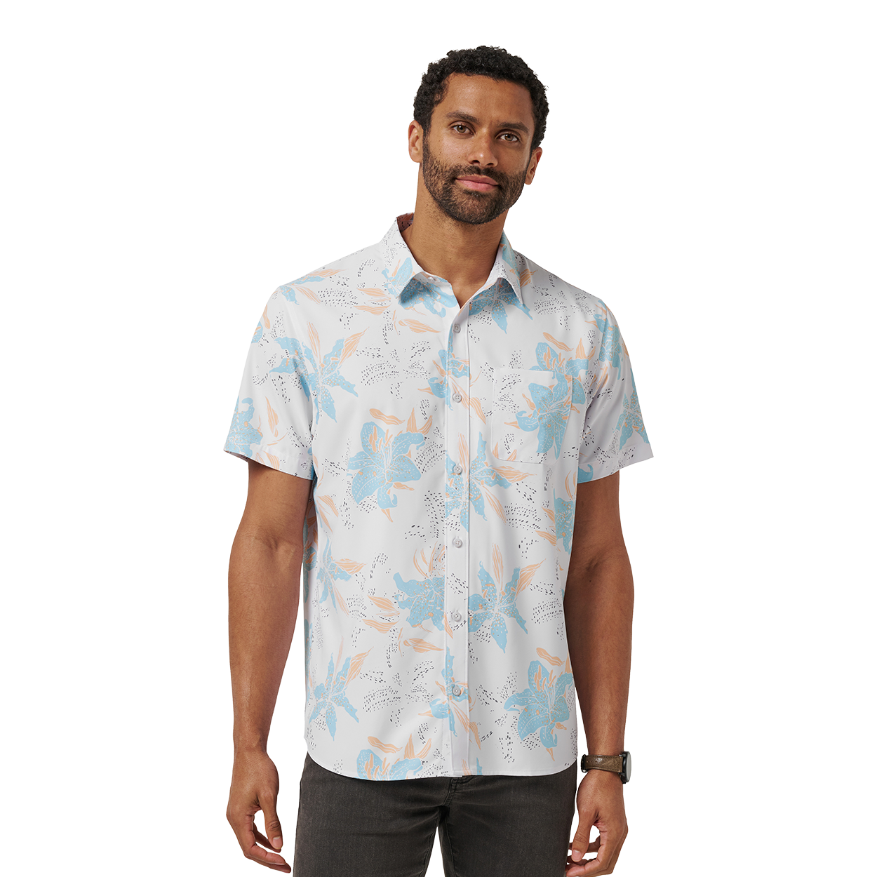 Bauer X TravisMathew Board Battle Polo Shirt for Men - Comfortable & Stylish Golf & Casual Wear - Perfect for Golfing, Office, and Outdoor Activities