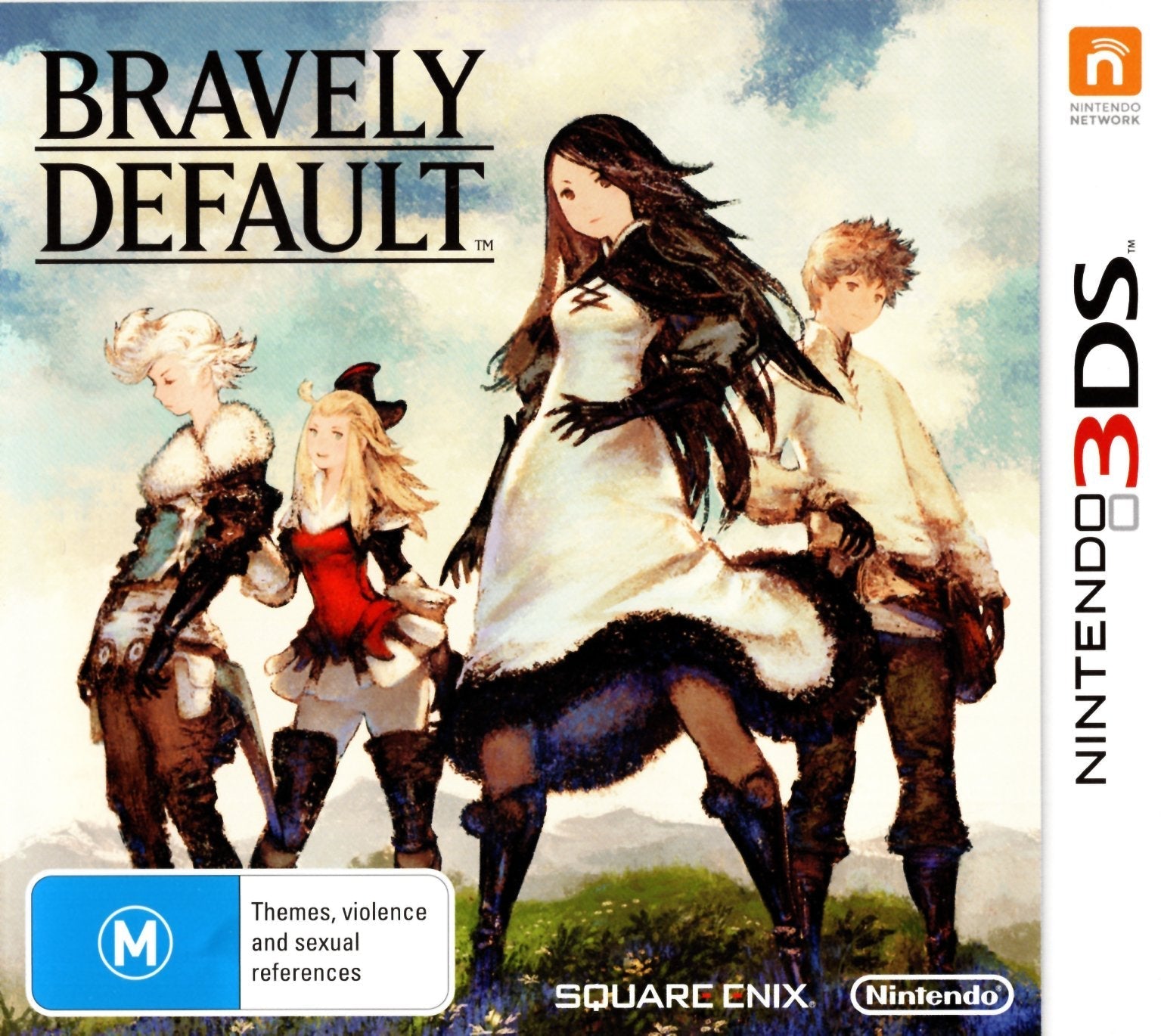 Bravely Default Nintendo 3DS Game - PAL Version - JRPG Adventure for Handheld Gaming On-The-Go