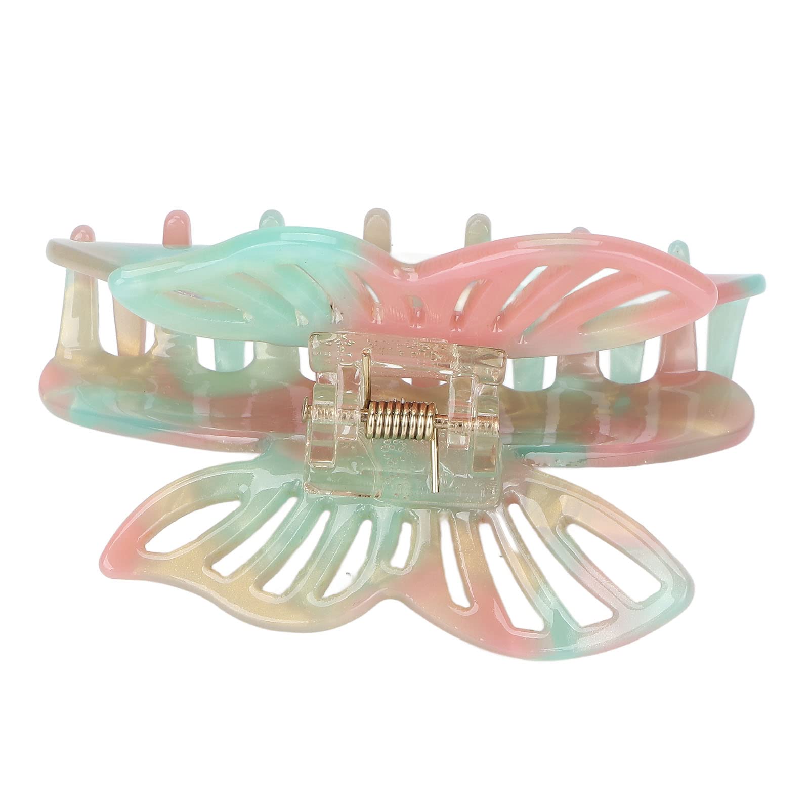 EXCLUZO Hair Claw Clip for Women - Elegant Hair Jaw Clamp Accessory for Styling, Lightweight & Decorative (Amber Green) | Perfect for Updos, Ponytails & Everyday Hairstyles