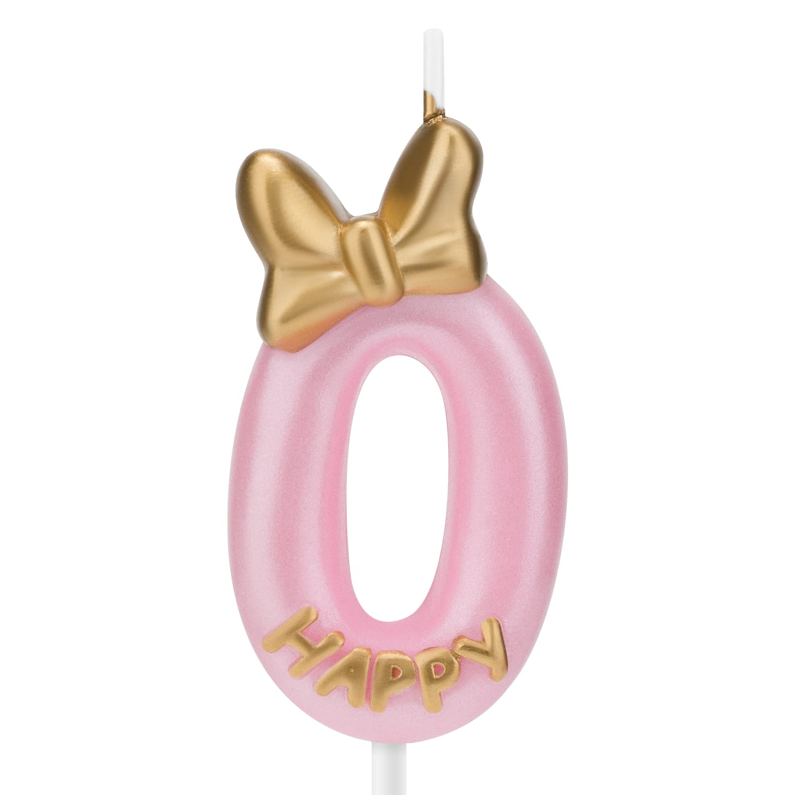 Pink Number 3 Birthday Candle for Cake Topper - Gold Sparkle Candle for 3rd Birthday Party Decorations, Baking Celebrations & Anniversaries | Perfect for Girl's Birthday Cakes, Reunion Parties & Special Occasions