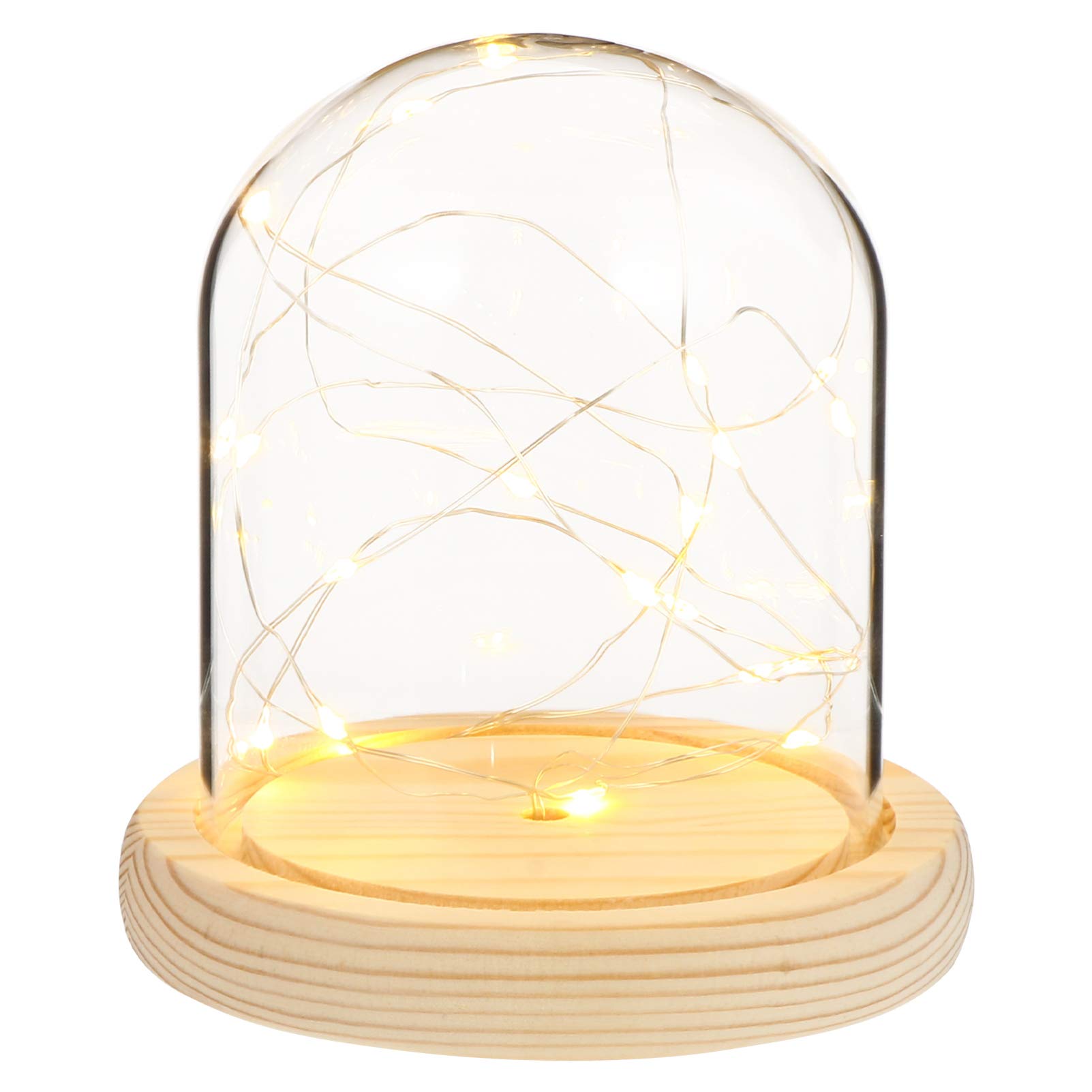 Balacoo LED Night Light - Glass Dome Table Lamp for Bedroom, Creative Decorative LED Bedside Light with No Battery Needed | Perfect for Home, Bedroom, Holiday Decor & Nighttime Ambiance