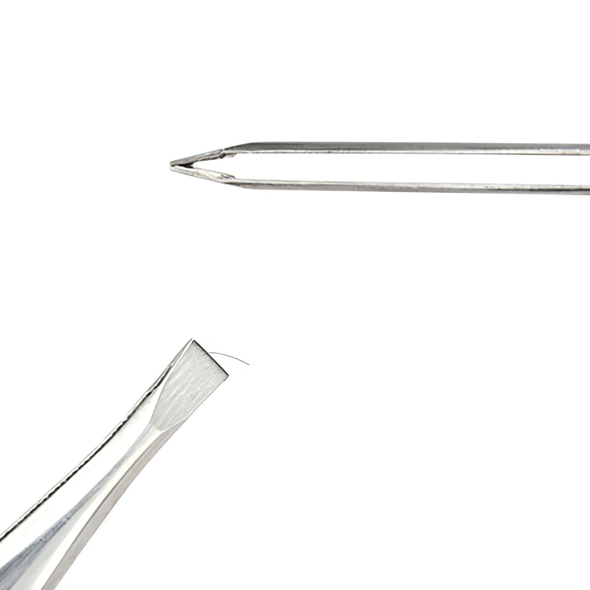 Premium Stainless Steel Eyebrow Tweezers for Precise Hair Removal - Slant Tip & Pointed Design for Shaping, Grooming, and Plucking - Perfect for Eyebrows, Facial Hair, and Splinters Removal at Home or Salon