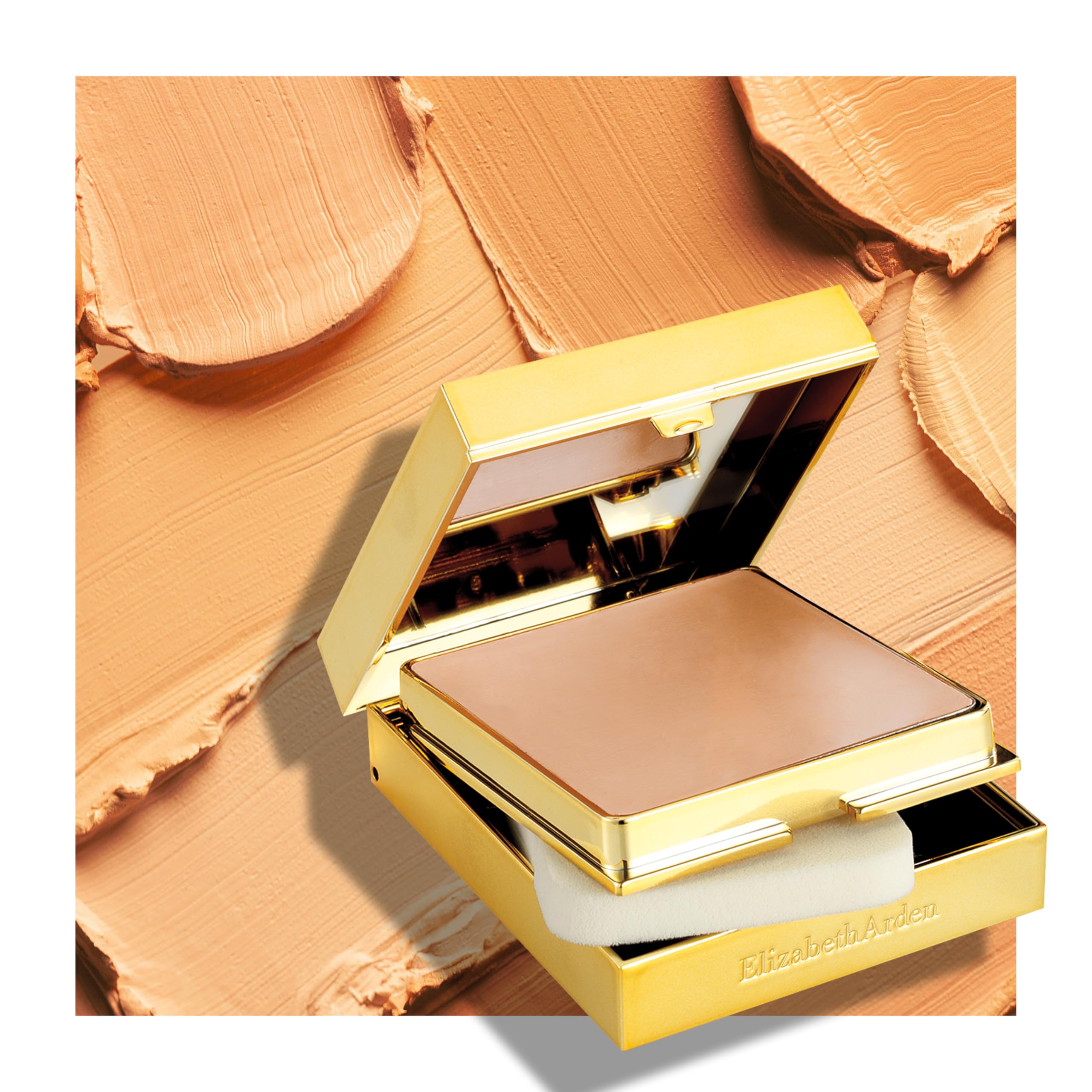 Elizabeth Arden Flawless Finish Hydrating Pressed Powder Foundation - Long-Lasting Moisturizing Cream - Skin Perfecting & Tone-Unifying Face Makeup - Flawless Complexion Care for Daily Wear & Special Occasions