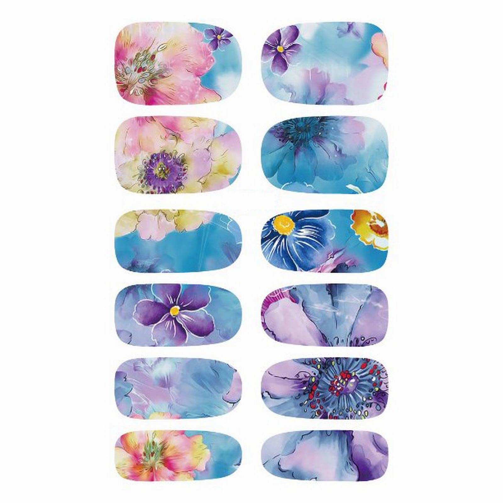 Waterproof Self-Adhesive Nail Stickers for Women & Girls - DIY Fake Nails, Toe Nail Decoration, Small Fresh Full Stickers, Christmas Nail Wraps (Color Street) - Perfect for Parties, Holidays & Everyday Wear