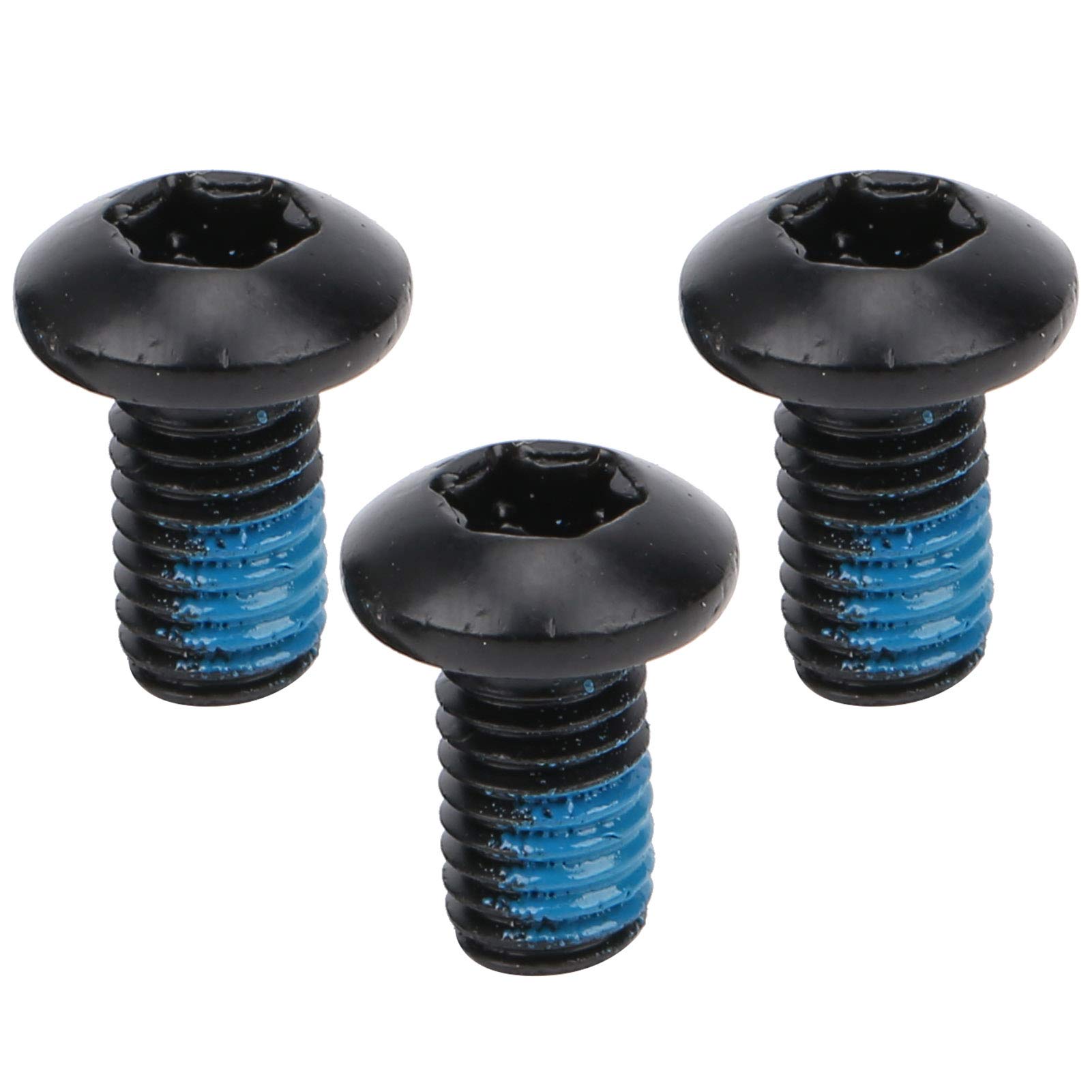 24Pcs M5x10mm Steel Mountain Bike Disc Brake Rotor Bolts T25 - Black Bicycle Brake Screws for MTB, Road & Hybrid Bikes - Perfect for Brake Rotor Repair & Maintenance