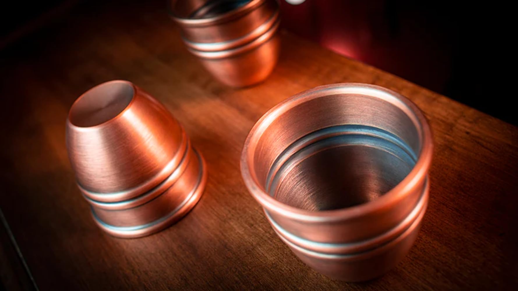 Murphy's Magic Legend Copper & Aged Cups and Balls Set - Professional Magician Trick for Close-Up Magic, Street Performances & Stage Shows