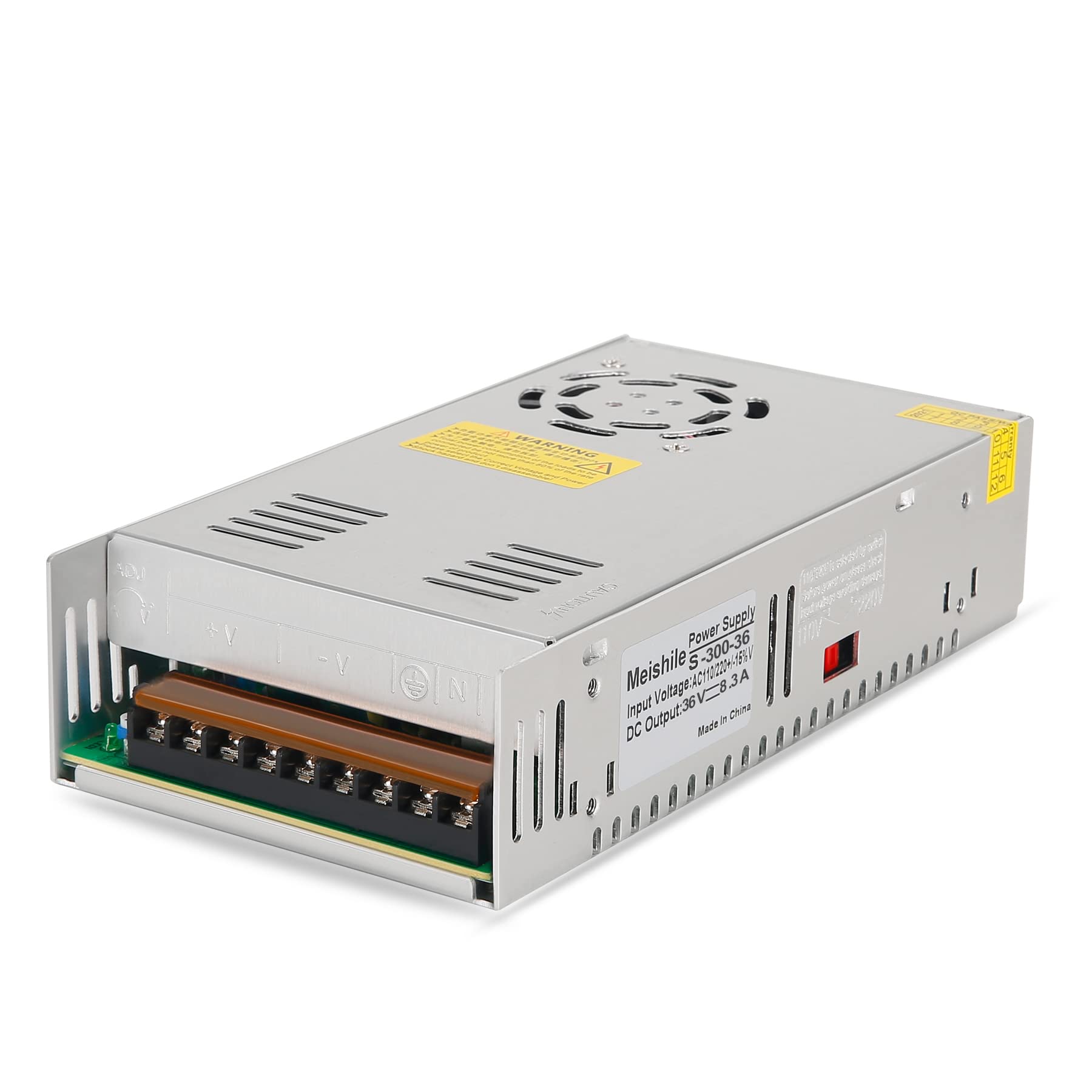 36V 8.5A 300W Universal Switching Power Supply - AC to DC Converter 110V/220V Input - Constant Voltage Regulated Transformer for CCTV, LED Strips, Computers, Radios & Industrial Use - Perfect for Home Security, DIY Lighting Projects & Office Electronics