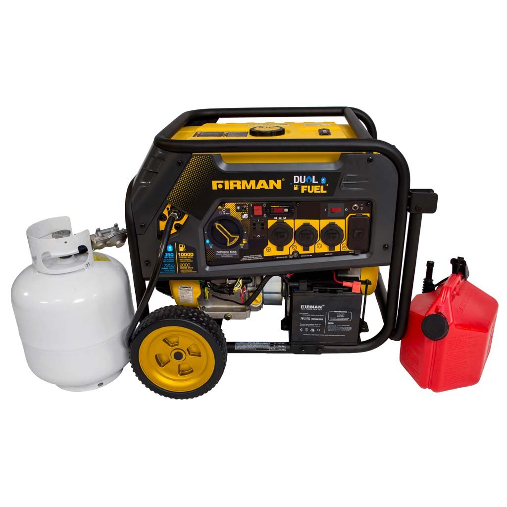 Firman H08053 8000W/10000W Dual Fuel Portable Generator with Electric Start & 50A Outlet - Reliable Power for Home Backup, Camping & Outdoor Activities