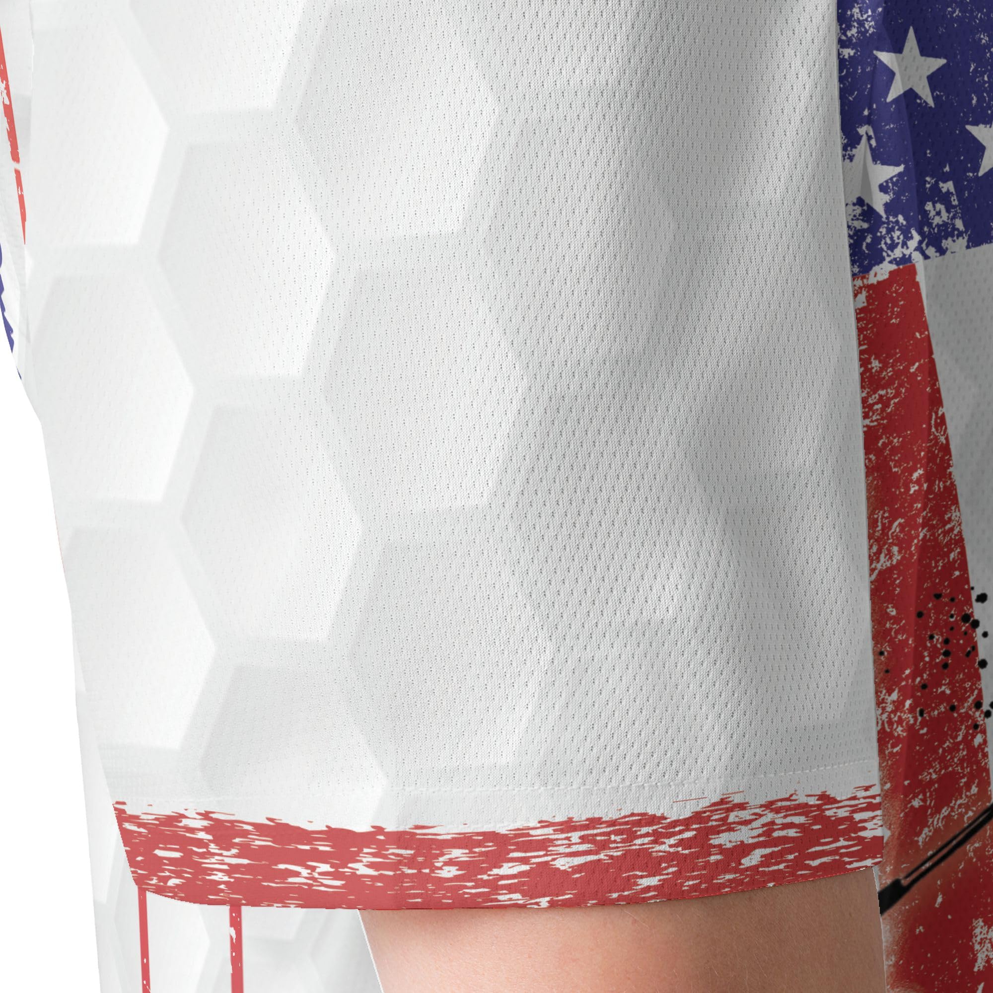 **Patriotic American Flag Golf Polo Shirts for Men - Short Sleeve Moisture-Wicking Performance Shirt - Ideal for Golf, BBQ, and 4th of July Celebrations**