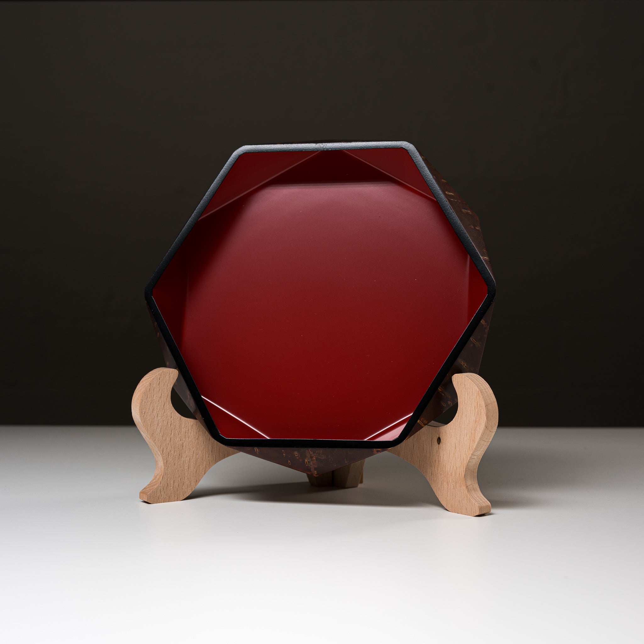 Premium Diamond Cherry Wood Bowl - Small Handcrafted Japanese Cherry Wood Bowl for Salads, Snacks & Home Decor | Tomioka Store Traditional Kaba Zaiku Craftsmanship