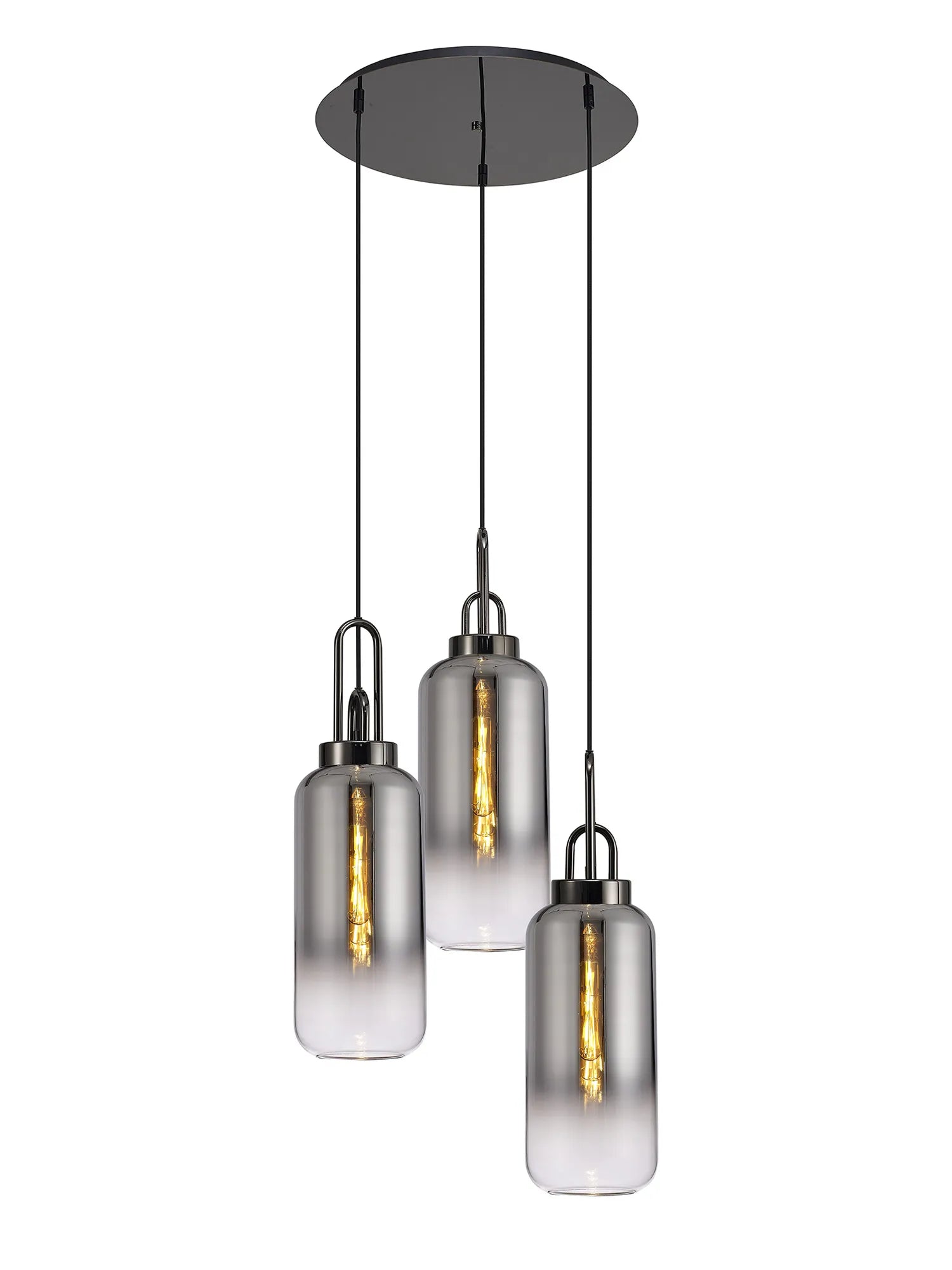 Stylish Cadiz 3-Light Cluster Pendant - Modern Ceiling Lighting Fixture for Dining Room, Kitchen Island & Living Room Decor