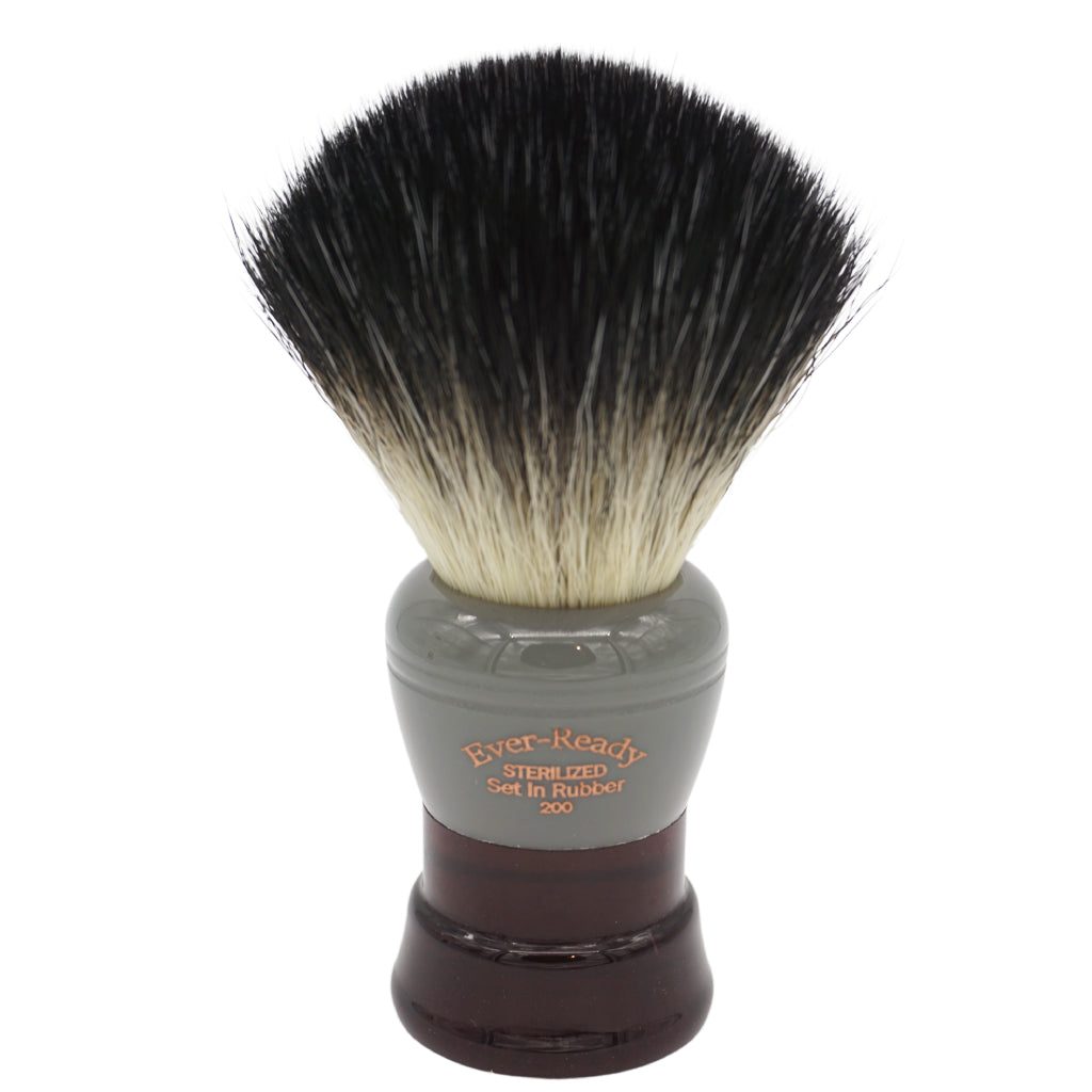 24mm Pure Bliss™ SHD x Black & Grey Ever Ready 200 Shaving Brush by Heritage Collection - Premium Badger Hair for Wet Shaving & Grooming Rituals