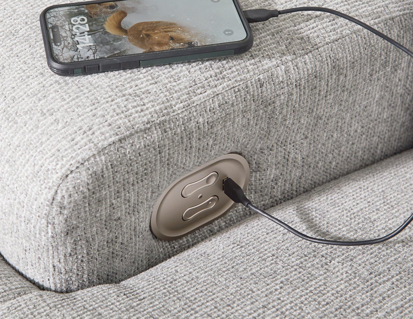 Acklen Place Oversized Power Recliner Chair - Electric Massage Recliner Sofa with USB Charger and Cup Holders - Perfect for Living Room, Home Theater, and Office Relaxation