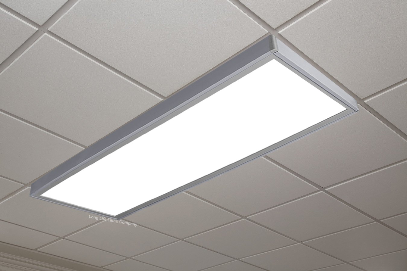 40W Ultra Bright LED Panel Light 1200x300mm Surface Mount, 6500K Daylight White, Energy Saving Office Lighting for Commercial & Home Use