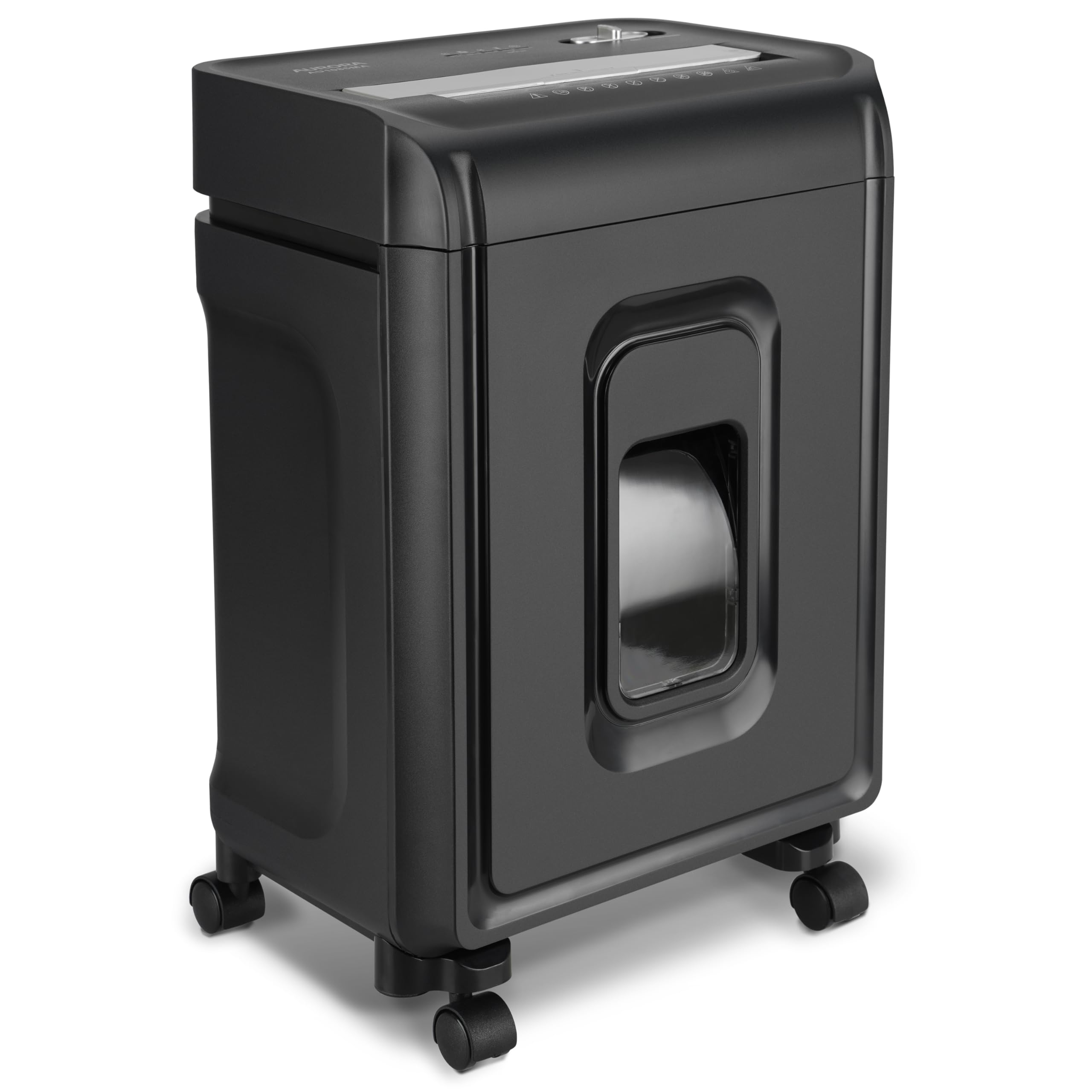 Aurora AU1085MA High-Security 10-Sheet Micro-Cut Paper Shredder with Credit Card Slot - 4-Gallon Pullout Wastebasket & 20-Minute Run Time - Ideal for Home Office, Small Business & Confidential Document Destruction