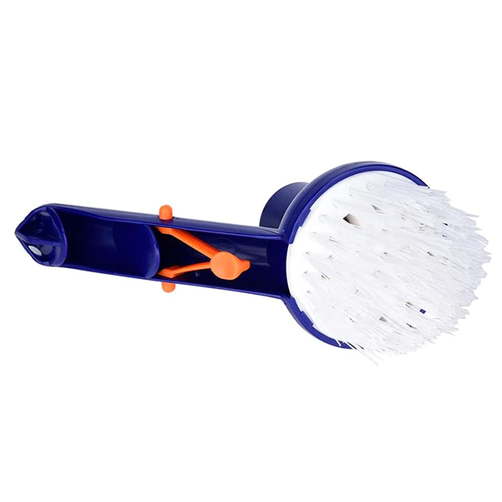 Premium Nylon Bristle Corner Vacuum Brush for Pools & Spas – Heavy Duty Swimming Pool Corner Cleaning Brush for Above Ground & Inground Pools, Hot Tubs – Ideal for Stairs, Tight Spaces & Hard-to-Reach Areas